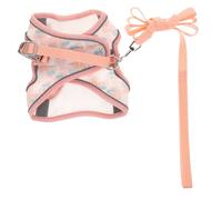 WEKAMOS Harnais et Laisse pour Chien et Respirant Kit Ajustable pour Petits et Moyens Chiens Main pour Promenade et Entraînement Extérieur