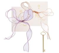 WEKAMOS Jeu de 2 Cartes de Vœux de Mariage Pratiques et Délicates Format A6 Papier Texturé Motif Queue de Poisson pour Discours Serments et Célébrations Nuptiales