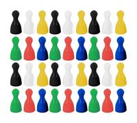 WEKAMOS Jeu D'échecs Volant en Plastique Coloré 60 Pièces 6 Couleurs Bleu Noir Blanc Rouge Jaune Vert Accessoires de Jeu de Société pour Garçon et Filles Pièces Légères et Petites