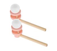 WEKAMOS Jeu Équilibre Bois Soufflant Balles Flottantes Rose Garçon Fille Anniversaire Activité Familiale Intérieur Extérieur