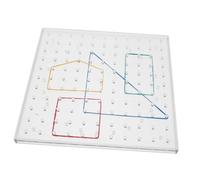 WEKAMOS Jouets Éducatifs Géoplanche pour Garçon Fille Outil De Bricolage Puzzle De Formes Géométriques Planche Plastique pour Créer des Figures Formes