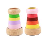 WEKAMOS Kaléidoscope en Bois de Hêtre pour Garçon et Filles 3-6 Ans, D’éveil Éducatif Lentille Large, Effet Prisme Magique, Présent Créatif pour Bébé Garçon Fille