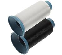 WEKAMOS Kit de Couture Maison 2 Rouleaux de Fil de Couture en Nylon Transparent 1 MM Noir et Blanc Fil à Coudre Haute Résistance pour Machine à Coudre Pratiques pour Bricolage et