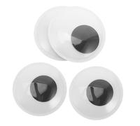 WEKAMOS Kit De Fabrication De Marionnettes 4 Pièces Yeux Mobiles Autocollants Yeux Mobiles en Plastique Autocollants Globes Oculaires pour L'Artisanat