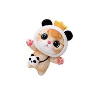 WEKAMOS Kit DIY Feutrine Aiguille pour Garçon Fille et Adultes Peluche Chat Cartoon Laine Colorée Kit de pour Artisanat Maison Cadeau Ludique et Éducatif