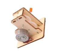 WEKAMOS Kit Éducatif DIY Générateur Électrique à Manivelle Bois Scientifique pour Garçon Fille Activité Manuelle Stem pour Apprentissage et Créativité Cadeau pour Élèves