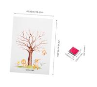 WEKAMOS Kit Gender Reveal avec Arbre à pour Affiche Encreurs Bleu Points Adhésifs Dor pour Messages Invités Souvenir Pratique pour Fête Garçon ou Fille
