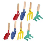 WEKAMOS Kit Outils de Jardinage avec Truelle Pelle Râteau et Fourche à Main Ergonomiques pour Plantation Transplantation et Ameublissement Sol et pour Plantes et Culture Extérieur