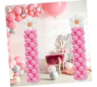 WEKAMOS Kit Support Ballon avec Base Ronde et Eau pour Fête Mariage Anniversaire Support Colonne Ballon Réutilisable pour Décoration