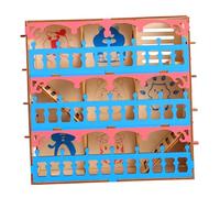 WEKAMOS Labyrinthe pour Hamster Jouet Tunnel en Bois Puzzle d'exercice Taille Moyenne pour Colocation d'animaux Petits Rongeurs Amusement Et Stimulation Mentale
