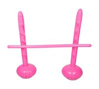 WEKAMOS Limbo Gonflable Rose Jeu Interactif Extérieur pour Adultes et Garçon et Filles Accessoire de Fête Hawaïenne Jeu de Limbo Géant pour Événements Montage Rapide et Portable