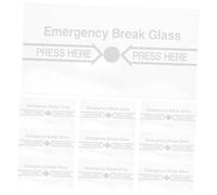WEKAMOS Lot De 10 Plaques De Verre Transparentes Pour Interrupteur Manuel D'Alarme Incendie D'Urgence