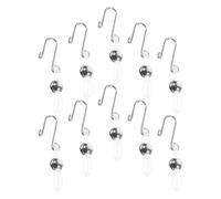 WEKAMOS Lot De 12 Fermetures Éclair Métalliques Antivol Avec Boucle Support Pour Fermeture Éclair De Sac À Main Ou De Jean Loquet Coulissant De Sécurité Clips De Pour