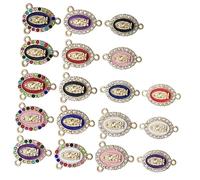 WEKAMOS Lot de 18 Breloques Créatives Pendentifs Sainte Vierge pour Fabrication de Bijoux DIY Accessoires Breloques de Collier et Boucles d'Oreilles Décoration Bijoux à Bricoler