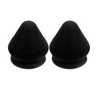WEKAMOS Lot de 2 Balles de Massage à Ventouse Noires Cône de Massage Manuel pour Relaxation Musculaire Outil Portatif pour Dos et Pieds Dénoueurs de Tensions Récupération et Bien-
