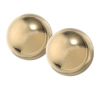 WEKAMOS Lot de 2 Boules de Massage en Laiton Doré 40 MM Miroir Sphères Solides pour Exercices de Fitness des Mains Accessoire Polyvalent pour Contemplation Décoration et Renforcement