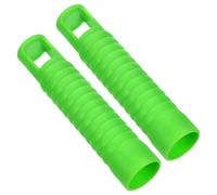WEKAMOS Lot de 2 Embouts de Manche de Balai à Franges en Plastique, Poignées de Rechange Bleues pour Tige Diamètre 19 Mm, Accessoires de Nettoyage Pratiques pour Balais et Pelles