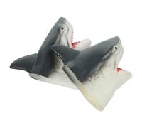 WEKAMOS Lot de 2 Marionnettes à Main Requin en Silicone Souple, Petite Taille, à Main Animal pour Garçon et Filles, Jeu de Rôle Éducatif, Morsure du Doigt, Jouets Marionnettes Réalistes