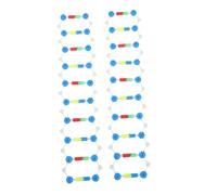WEKAMOS Lot de 2 Modèles de Structure en Double Hélice D'adn à Assembler, Kit Éducatif Moléculaire pour Étudiants, Composants Pédagogiques Scientifiques pour Apprentissage en Biologie