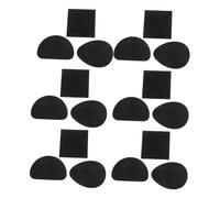 WEKAMOS Lot De 24 Protège-Talons Autocollants En Silicone Pour Talons Hauts Protège-Talons Pour Chaussures Pour Femmes Protège-Semelles En Caoutchouc Coussinets En Caoutchouc Noirs