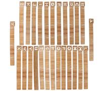 WEKAMOS Lot de 26 Marque-Pages en Bois Alphabet Mini Séparateurs de Livres Décoratifs pour Garçon et Filles Outils D’Apprentissage et Classement Pratique pour Bibliothèque et Bureau