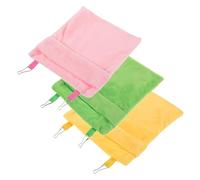 WEKAMOS Lot de 3 Hamacs Suspendus Doux en Polaire 24,4 X 16,5 Cm pour Petits Animaux, Hamac de Couchage Chaud et Respirant pour Hamster, Planeur de Sucre et Autres Petits Rongeurs, Nid