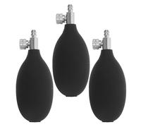 WEKAMOS Lot de 3 Pompes de Rechange pour Tensiomètre Manuel Pompe à Air en Pvc et Métal Vanne Pression Pièces de Manuelle Compatibles pour Gonflage Précis et Usage Portable