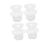 WEKAMOS Lot de 4 Bouchons en Caoutchouc Anti-Fuite pour Bouillottes Bouchons Universels Moyens 20 MM Compatibles Poche D’Eau Chaude Couvercles Solide pour Usage Domestique Bureau et