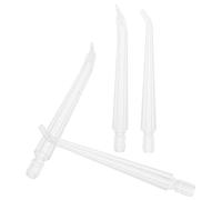WEKAMOS Lot de 4 Embouts de Jet de Remplacement pour Hydropulseur Buccal, 2 Buses Standard 2 Buses Anti-plaque, Compatibles Système D'irrigation Dentaire, Accessoires pour