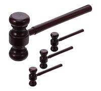 WEKAMOS Lot De 4 Mini Marteaux Décoratifs pour Déguisement D'Avocat Accessoire De Fête pour Halloween Cosplay Marteau De Juge