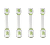 WEKAMOS Lot De 4 Verrous De Sécurité Pour Armoires Et Réfrigérateur Garçon Et Filles, Auto-adhésif, Couleur Vert Clair, Protection Anti-pincement, Installation Facile Pour Foyer Bébé