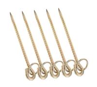 WEKAMOS Lot De 5 Piquets d'ancrage Portables pour Chien - Piquet d'attache pour Bétail - Conception De Clous Au Sol pour Bovins Et Moutons - Camping Et Utilisation en