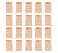 WEKAMOS Lot de 50 Paquet à Bonbons Portables en Papier Kraft Ondulé Petits Paquet pour Goûters et Friandises Emballage Pratique pour Fêtes Anniversaires et Événements Résistants et Légers
