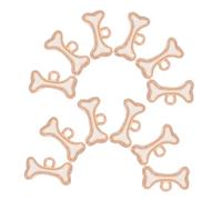 WEKAMOS Lot De 50 Pendentifs Pour Plaque D'Identité Breloques Pour Animaux De Compagnie Pendentifs En Forme D'Os Breloques Pour Chien Pour La Fabrication De Bijoux Boucles