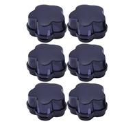 WEKAMOS Lot de 6 Housses de Protection pour Boutons de Cuisinière à Gaz Silicone Résistant Haute Température Couleur Bleu Foncé Sécurité Garçon et Filles Protection Anti-Fuite de Gaz
