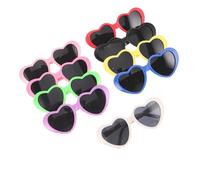 WEKAMOS Lunettes de Soleil pour Chien Petit Modèle Forme Cœur, Lot de 9, Accessoires Cosplay Animaux, Protection UV, Légères et Confortables, pour Sorties en Plein Air et Fêtes