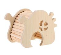 WEKAMOS Maison Bois pour Hamsters avec Échelle Cachette pour Rongeurs Idéale pour Dwarf Hamsters Gerbilles Et Souris Accessoire Pratique pour Habitat Sain Et