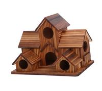 WEKAMOS Maisons à Oiseaux Bois pour Extérieur Nichoir Créatif Forme De Villa pour Perruches Et Colibris Décoration De Jardin Élégante Et Accueillante