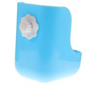 WEKAMOS Mangeoire pour Lapins Et Râtelier en Plastique Bleu, Support Suspendu Multifonctionnel, Taille Standard, pour Cage De Petits Animaux Domestiques comme Cochons d'Inde Et Chinchillas