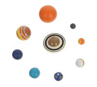 WEKAMOS Maquette Planètes Système Solaire 9 Pcs pour Garçon Et Filles, Modèle Cosmologique Planétaire Solide en Plastique, Jouet Éducatif Scientifique pour Apprentissage Et Découverte De L’Univers