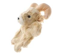 WEKAMOS Marionnette à Main de Chèvre en Peluche Douce, Interactif pour Raconter des Histoires, Marionnette Animale pour Garçon et Filles, Accessoire Éducatif pour Jeu Parent-garçon