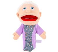 WEKAMOS Marionnette à Main pour Raconter des Histoires, Éducatif à Main en Peluche Douce, Figurine Réaliste Grand-mère 1 Pièce, pour Jeux Interactifs en Famille et Apprentissage Créatif