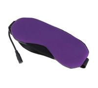 WEKAMOS Masque Yeux USB à Vapeur Rechargeable, Masque Oculaire Chauffant et Rafraîchissant Violet sans Parfum, Compresse Chaude et Froide, Relaxant pour Maison, Bureau et Voyage,