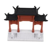 WEKAMOS Miniature Chinese Archway Gate Model for Aquarium Landscape Easy DIY Assembly Ancient Architecture Ornament for Micro Landscaping and Bonsai Decoration