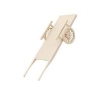 WEKAMOS Miniature Dollhouse Farm Tool Set Mini Resin Tipper with Board Cart Portable Ancient Village Garden Decor and Educational Toy Accessories for