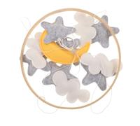 WEKAMOS Mobile Animaux Feutre pour Lit de Décoration de Crèche avec Éléphants Éducatif pour Développement Sensoriel Pours Garçons et Filles