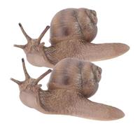 WEKAMOS Modèle Animal De Simulation Escargot Réaliste Garçon Et Filles Taille Moyenne Figurines Décoratives Jouets Éducatifs Apprentissage Nature Lot De 2 Pièces