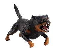 WEKAMOS Modèle Rottweiler Réaliste pour Garçon Fille Chien Adorable et Décoration de Bureau Figurine Chiot Simulation Sûre et Éducative