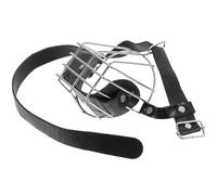 WEKAMOS Muselière Acier Inoxydable pour Chiens Petits Réglable et Respirante Couvre Bouche pour Chien Accessoire Pratique pour Entraînement Prévention des Aboiements et Morsures