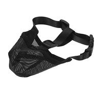 WEKAMOS Muselière Élastique Respirante pour Chien Design Maille Ajustable pour Empêcher Aboiements et Morsures Extérieur Noir S